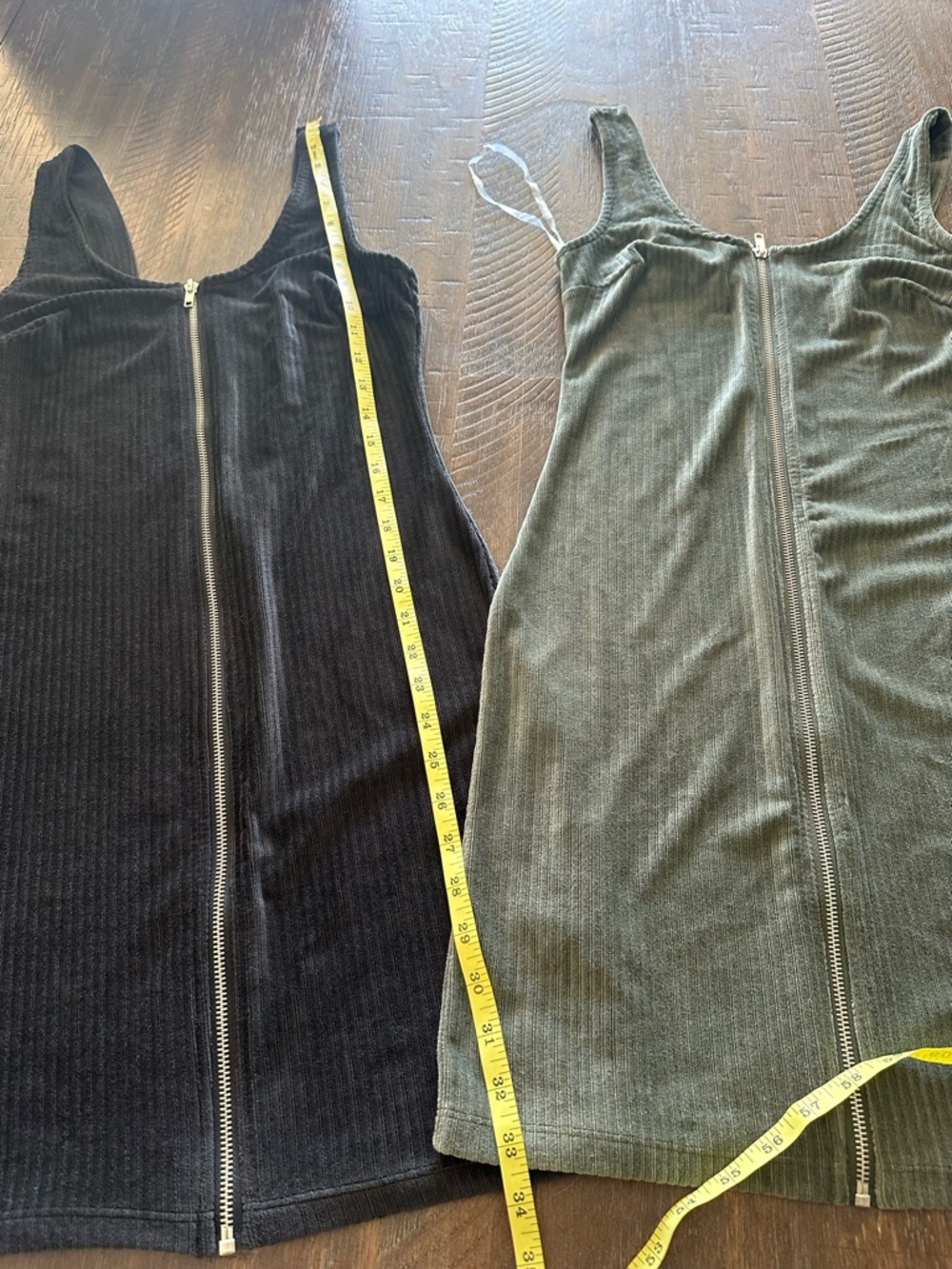 Bundle Ribbed Tank Mini Dress Bundle - Black / Olive - Picture 9 of 16